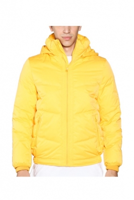 Men Down Jacket with Foldable High Collar